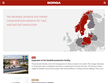 Tablet Screenshot of borga.com