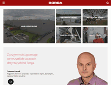 Tablet Screenshot of borga.pl